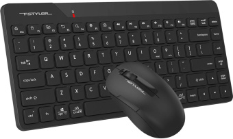 Клавиатура + мышь A4Tech Fstyler FG2200 Air клав:черный мышь:черный USB беспроводная slim (FG2200 AIR BLACK) от магазина РЭССИ