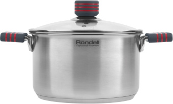 Кастрюля Rondell Stripes RDS-1280 3.4л. d=20см (с крышкой) стальной от магазина РЭССИ