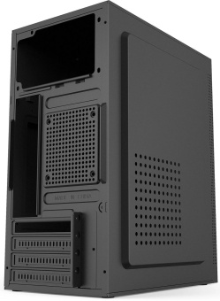Корпус KingPrice KPCC-MN202 черный без БП mATX 1x80mm 1x120mm 2xUSB2.0 audio от магазина РЭССИ