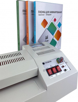 Ламинатор Heleos ЛМ_А4Про серый A4 (60-250мкм) 62см/мин (4вал.) хол.лам. лам.фото реверс от магазина РЭССИ