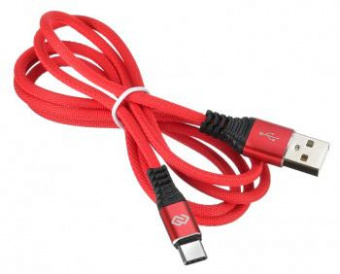 Кабель Digma TYPE-C-1.2M-BRAIDED-R USB (m)-USB Type-C (m) 1.2м красный от магазина РЭССИ