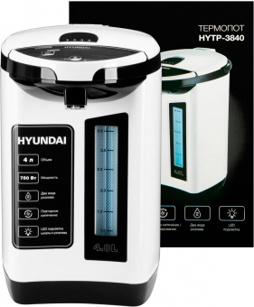 Термопот Hyundai HYTP-3840 4л. 750Вт белый/черный от магазина РЭССИ