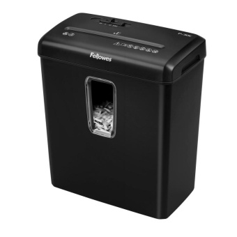 Шредер Fellowes PowerShred Р-30С черный (секр.P-4) фрагменты 6лист. 15лтр. скрепки скобы пл.карты от магазина РЭССИ