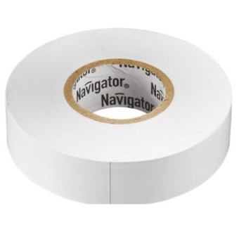 Изолента ПВХ Navigator 19х20м бел. NIT-A19-20/WH 71109 от магазина РЭССИ