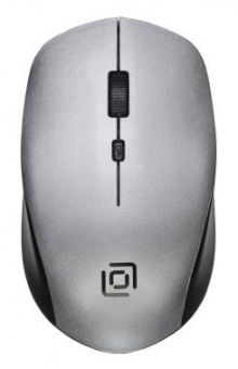 Мышь Оклик 565MW glossy черный/серебристый оптическая (1600dpi) беспроводная USB для ноутбука (4but) от магазина РЭССИ