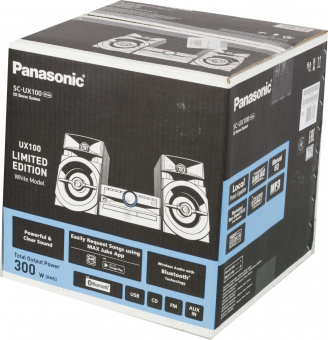 Минисистема Panasonic SC-UX100E-W белый 300Вт CD CDRW FM USB BT от магазина РЭССИ
