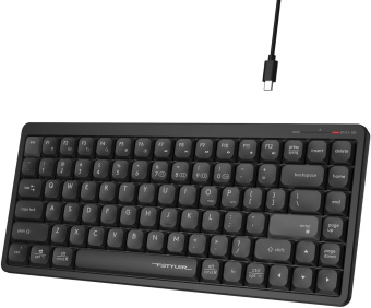 Клавиатура A4Tech Fstyler FBX53C черный USB беспроводная BT/Radio slim Multimedia (FBX53C) от магазина РЭССИ