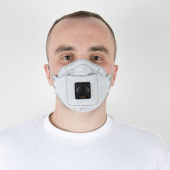 Респиратор с клапаном с углем А Jeta Safety FFP2 NR D в инд. упаковке трехпанельный JM-9326 от магазина РЭССИ