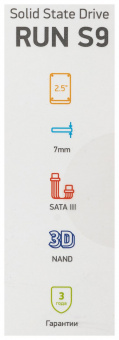 Накопитель SSD Digma SATA III 256Gb DGSR2256GS93T Run S9 2.5" от магазина РЭССИ