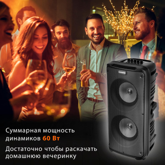 Минисистема SunWind SW-MS30 черный 60Вт FM USB BT SD/MMC от магазина РЭССИ