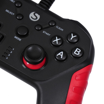 Геймпад SunWind SW-GP300M черный/красный/синий USB виброотдача (1427332) от магазина РЭССИ