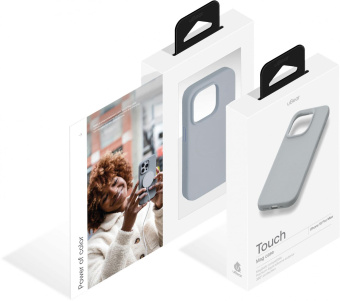 Чехол (клип-кейс) uBear для Apple iPhone 15 Pro Max Touch Mag Case with MagSafe серый (CS279MG67PTH-I23M) от магазина РЭССИ