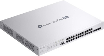 Коммутатор TP-Link Omada Pro S5500-24GP4XF (L2+) 24x1Гбит/с 4xКомбо(10GBase-T/SFP+) 4SFP+ 24PoE+ 384W управляемый от магазина РЭССИ