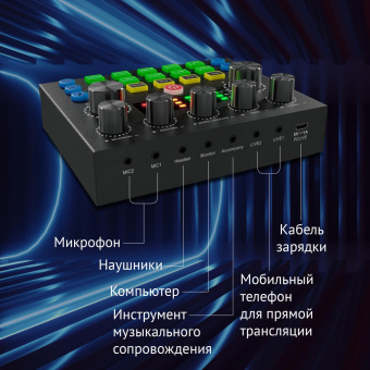 Микрофон проводной Оклик SM-600G 2.5м черный от магазина РЭССИ