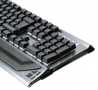 Клавиатура Оклик 980G HUMMER механическая серебристый/черный USB for gamer LED (подставка для запястий) (499580) от магазина РЭССИ