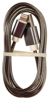 Кабель Premier 6-703M2 1.0BK USB (m)-Lightning (m) 1м черный пакет от магазина РЭССИ