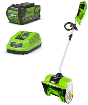 Снегоуборщик электр. Greenworks GD40SSK5 от магазина РЭССИ