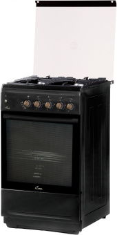 Плита Газовая Flama N FG 24241 At антрацит (стеклянная крышка) реш.чугун от магазина РЭССИ