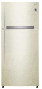 Холодильник LG GN-H702HEHL 2-хкамерн. бежевый глянц. линейный инверторный от магазина РЭССИ