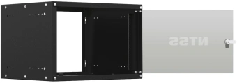 Шкаф коммутационный NTSS Lime (NTSS-WL6U5545GS-BL) настенный 6U 550x450мм пер.дв.стекл несъемн.бок.пан. 30кг черный от магазина РЭССИ