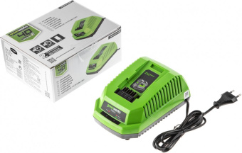 Триммер электрический Greenworks GD40BCK4 аккум. разбор.штан. реж.эл.:леска/нож от магазина РЭССИ