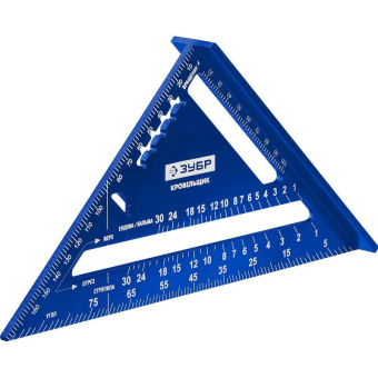 Универсальный кровельный угольник ЗУБР Кровельщик 180 мм 5-в-1 34391-18 от магазина РЭССИ