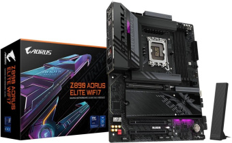 Материнская плата Gigabyte Z890 A ELITE WIFI7 Soc-1851 Intel Z890 ATX AC`97 8ch(7.1) 2.5Gg RAID+DP от магазина РЭССИ