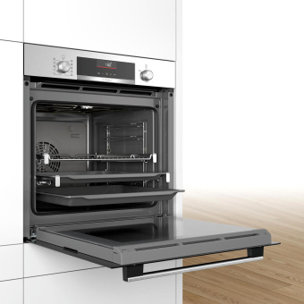 Духовой шкаф Электрический Bosch Serie 6 HBG536HS0R серебристый от магазина РЭССИ