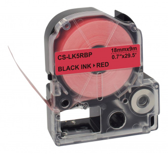 Картридж ленточный Cactus CS-LK5RBP черный для Epson LW400/LW700/LW600P/LW1000P/K400/Z700/Z900 от магазина РЭССИ