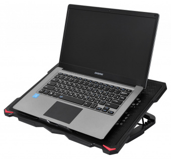 Подставка для ноутбука Digma D-NCP180-5 18"415x295x25мм 2xUSB 5x 79/150ммFAN 850г черный от магазина РЭССИ