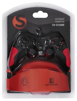 Геймпад SunWind SW-GP200M черный/красный USB Беспроводной (в компл.:подставка для смартфона/кабель) от магазина РЭССИ