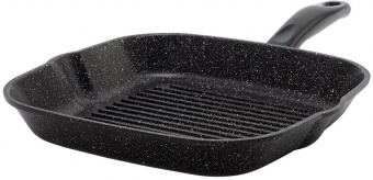 Сковорода-гриль Starwind Chef SW-CH3027G квадратная покрытие: Pfluon ручка несъемная (с крышкой) черный от магазина РЭССИ