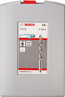 Набор сверл Bosch HSS-G (2608587013) по металлу (19пред.) для шуруповертов/дрелей от магазина РЭССИ