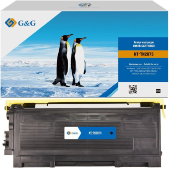 Картридж лазерный G&G NT-TN2075 черный (2500стр.) для Brother DCP-7010/7010R/7020/7025/7025R/FAX-2820/2825/2825R/2920/2920R/HL-2030/2030R/2040/2040R/2070N/2070/2070NR/MFC-7225/7225N/7420/7420R/7820/7820N/7820NR/7820R от магазина РЭССИ