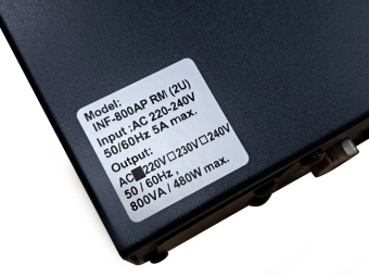 Источник бесперебойного питания Powercom Infinity INF-800AP RM (3U) 480Вт 800ВА черный от магазина РЭССИ