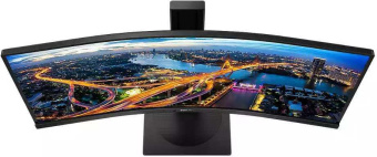 Монитор Philips 34" 346B1C(00/01) черный VA LED 21:9 (Ultrawide) HDMI M/M матовая HAS Piv 300cd 178гр/178гр 3440x1440 100Hz DP WQ USB 11.49кг от магазина РЭССИ