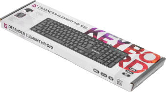 Клавиатура Defender Element HB-520 черный USB от магазина РЭССИ