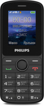 Мобильный телефон Philips E2101 Xenium черный моноблок 2Sim 1.77" 128x160 Thread-X GSM900/1800 MP3 FM microSD max32Gb от магазина РЭССИ