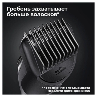 Триммер Braun BT3341 черный/мятный 6Вт (насадок в компл:2шт) от магазина РЭССИ