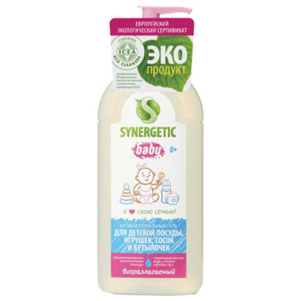 Концентрированное средство для мытья детской посуды SYNERGETIC 500 мл 4623722258274 103054 103054/14 от магазина РЭССИ