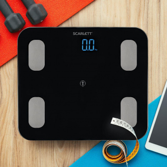 Весы напольные электронные Scarlett SC-BS33ED46 макс.150кг черный от магазина РЭССИ