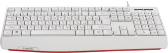 Клавиатура Defender Atom HB-546 белый USB Multimedia for gamer (подставка для запястий) (45547) от магазина РЭССИ