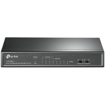 Коммутатор TP-Link TL-SF1008LP 8x100Mb 4PoE 41W неуправляемый от магазина РЭССИ