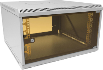 Шкаф коммутационный Suprlan (05-1066) настенный 6U 600x600мм пер.дв.стекл направл.под закл.гайки 70кг RAL 7035 535мм 19.37кг 360мм от магазина РЭССИ