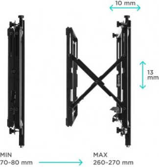 Кронштейн для телевизора Onkron PRO7M черный 40"-70" макс.45кг настенный наклонно-выдвижной от магазина РЭССИ