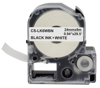 Картридж ленточный Cactus CS-LK6WBN черный для Epson LW700/LW600P/LW1000P/Z700/Z900 от магазина РЭССИ