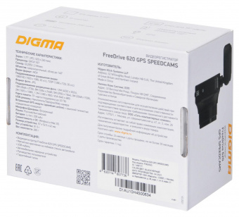 Видеорегистратор Digma FreeDrive 620 GPS Speedcams черный 2Mpix 1080x1920 1080p 150гр. GPS GPCV1167 от магазина РЭССИ