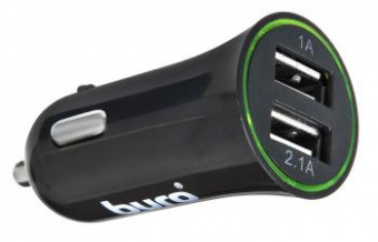 Автомобильное зар./устр. Buro XCJ-041-2.1A 10.5W 2.1A+1A 2xUSB универсальное черный от магазина РЭССИ