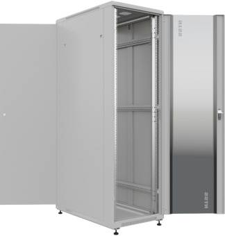 Шкаф серверный NTSS Премиум (NTSS-R42U80100GS) напольный 42U 800x1000мм пер.дв.стекл металл 900кг серый IP20 сталь от магазина РЭССИ