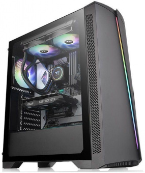 Корпус Thermaltake H350 TG RGB черный без БП ATX 5x120mm 4x140mm 1x200mm 2xUSB2.0 1xUSB3.0 audio bott PSU от магазина РЭССИ